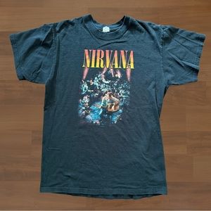 Y2k Nirvana Band T Shirt